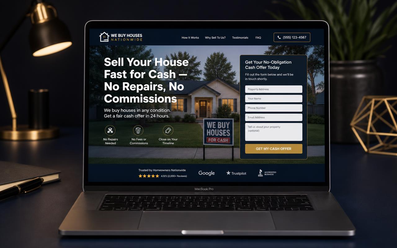 Investor / Cash Buyer Website